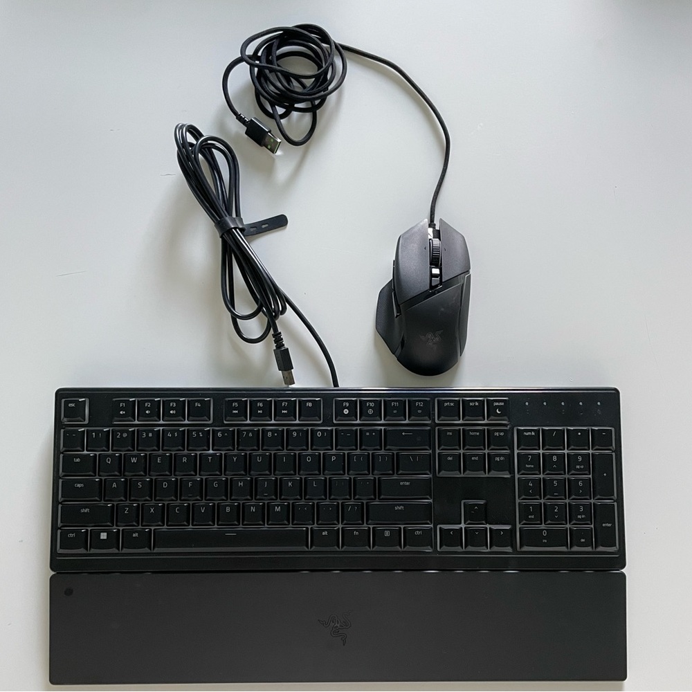 Razer Gaming Basilisk V3 Ergonomic Mouse AND Ornata V3 Low Profile Keyboard